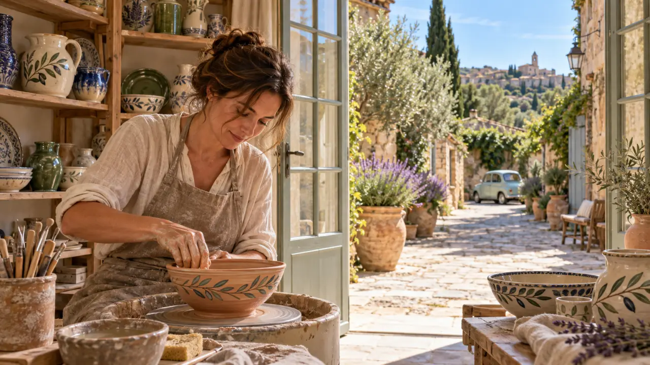 Atelier d’artisan en Provence entre matières naturelles et lumière méditerranéenne