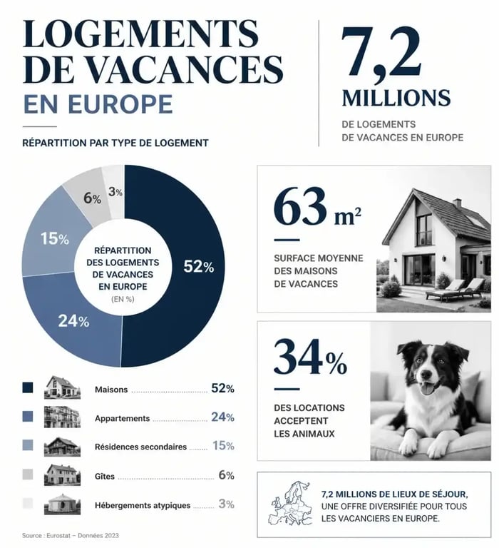 Statistiques clés pour choisir sa location vacances Europe