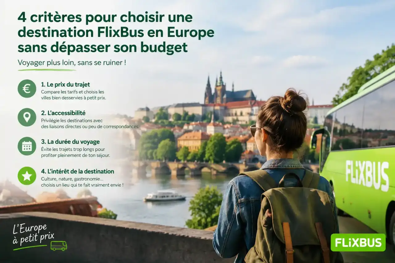 4 critères pour choisir une destination FlixBus en Europe sans dépasser son budget