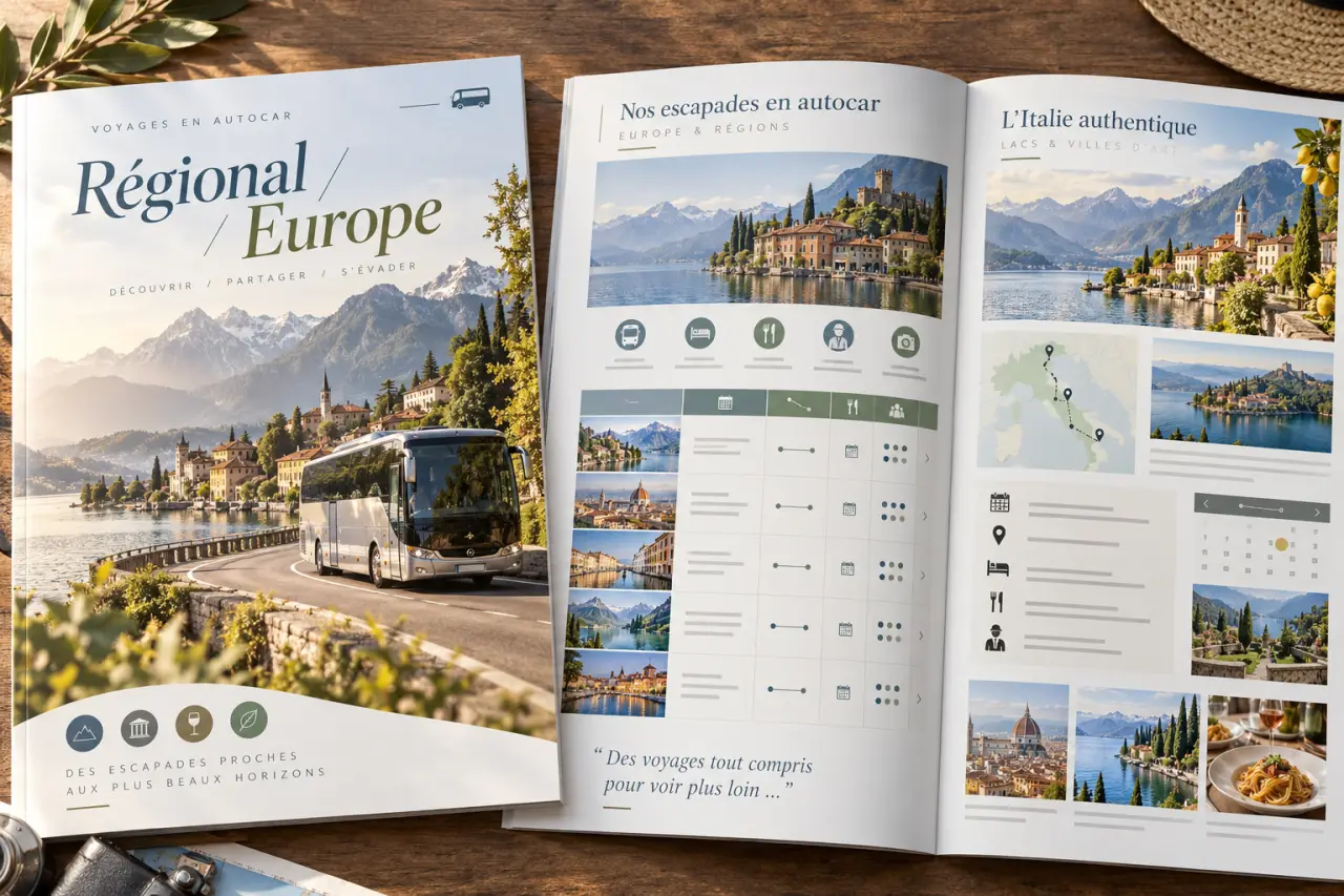 Catalogue de voyages en autocar : comparez les départs, le programme et les prestations