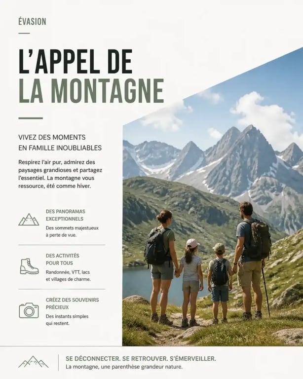 Famille en vacances en famille en Europe dans les Alpes