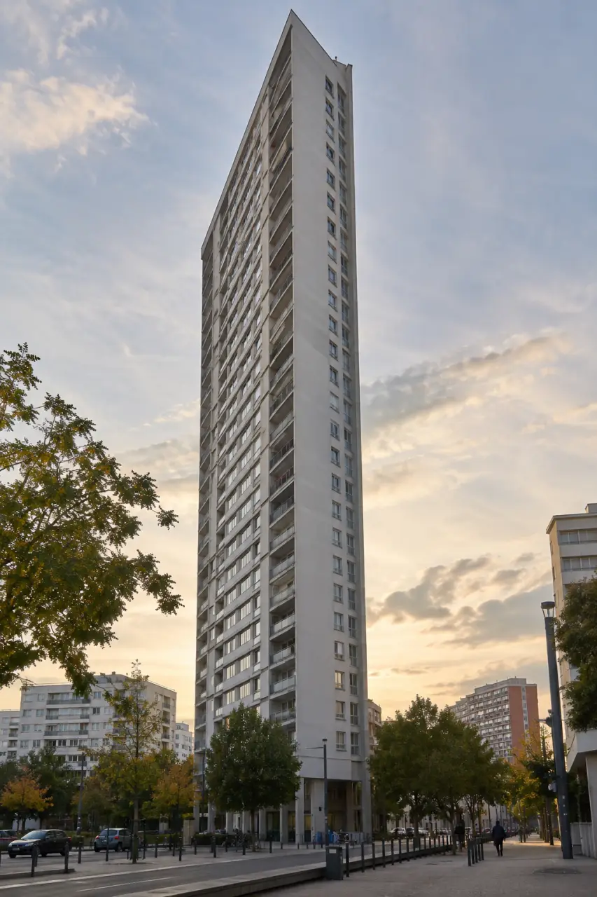 Tour de l’Europe à Mulhouse : un gratte-ciel triangulaire de 112 mètres, encore habité et partiellement visitable